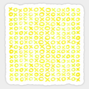 Xoxo valentine's day - yellow Sticker